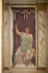 Fresco, Villa dei Vescovi, Luvigliano, Veneto, Italië